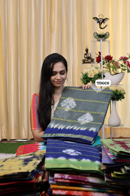 Kanchi cotton saree with bandhini design😍Ⓜ️😎