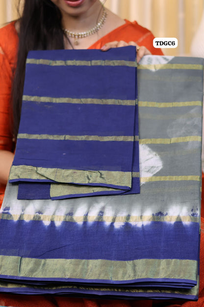 Kanchi cotton saree with bandhini design😍Ⓜ️😎