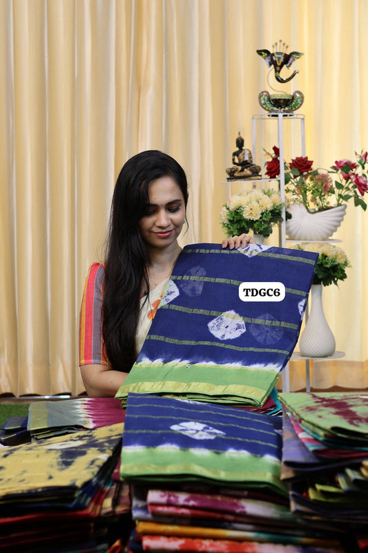 Kanchi cotton saree with bandhini design😍Ⓜ️😎