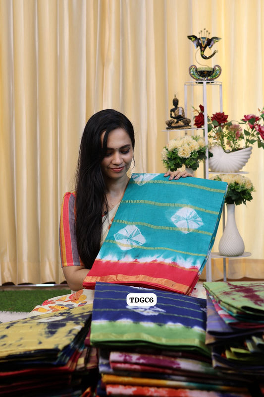 Kanchi cotton saree with bandhini design😍Ⓜ️😎