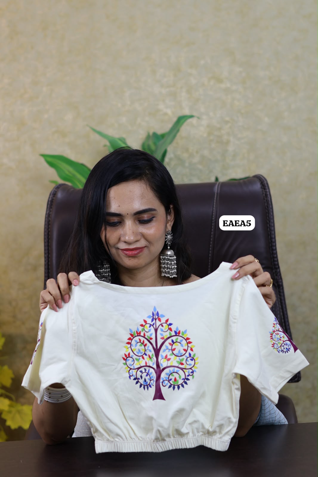 Premium quality readymade elastic blouse with printed design 😍⏰