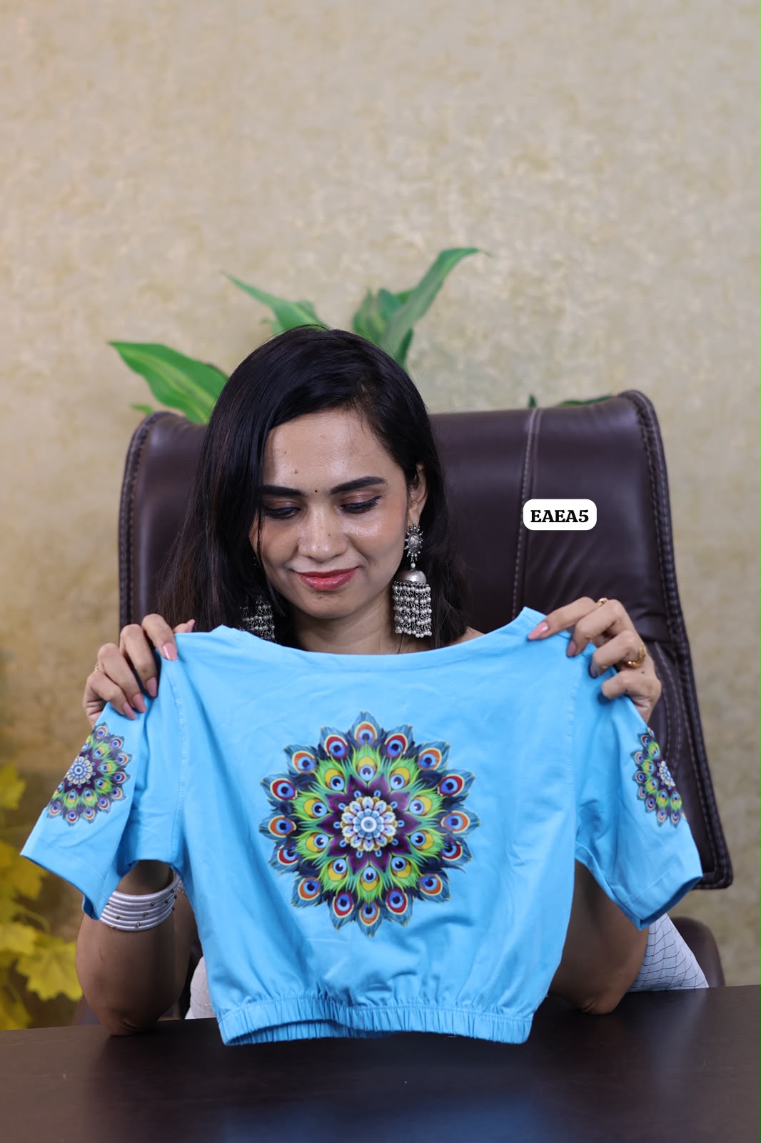 Premium quality readymade elastic blouse with printed design 😍⏰