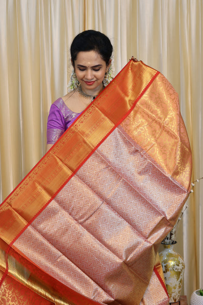 Bridal Kanchi semi soft silk saree😍🥳