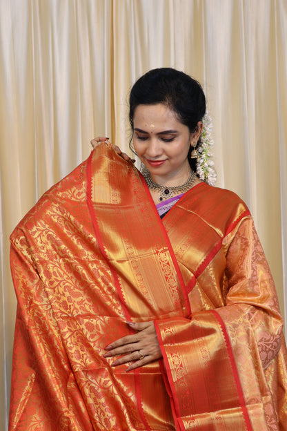 Bridal Kanchi semi soft silk saree😍🥳