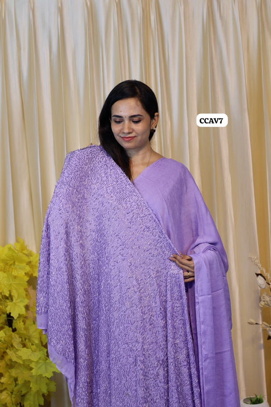Viscose space silk with heavy designer blouse 🥳