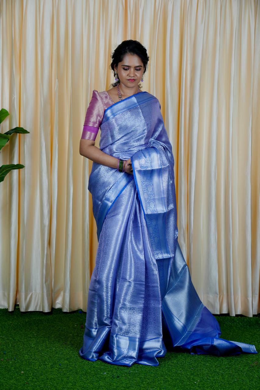 Katan bridal tissue saree🥰🥳