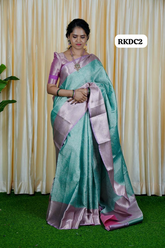 Katan bridal tissue saree🥳design 1