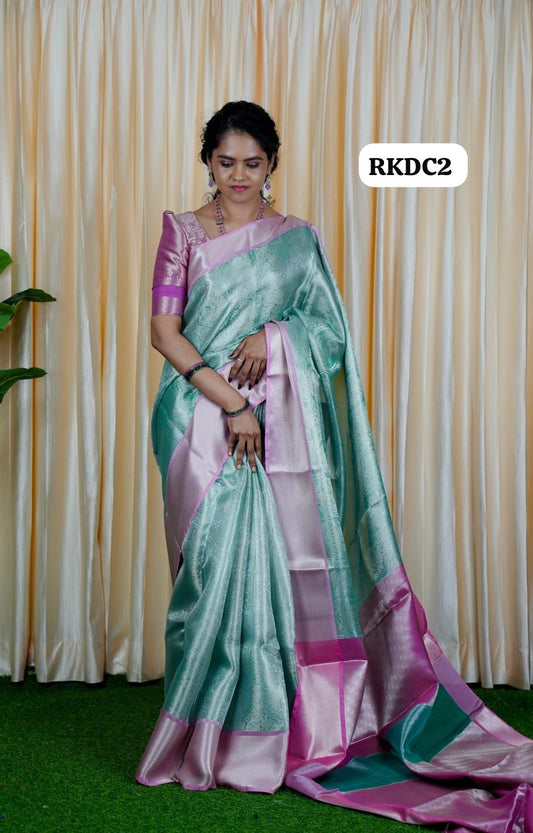 Katan bridal tissue saree🥳design 2
