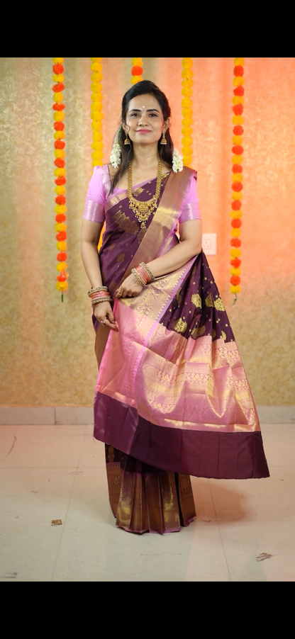 Katan warm silk saree😍🥳