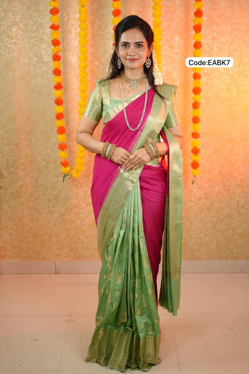 Premium warm silk saree🥳