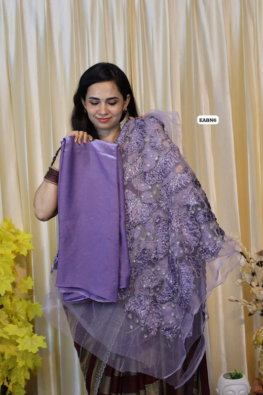Space silk with satin work blouse 😍🥳