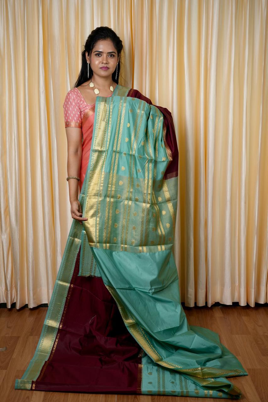 Semi Mysore soft silk saree🥳