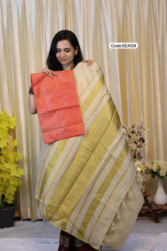 Tissue cotton saree😍😎📚