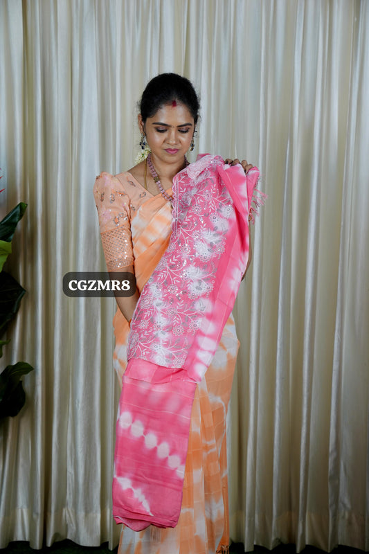 Georgette sarees with work ❌