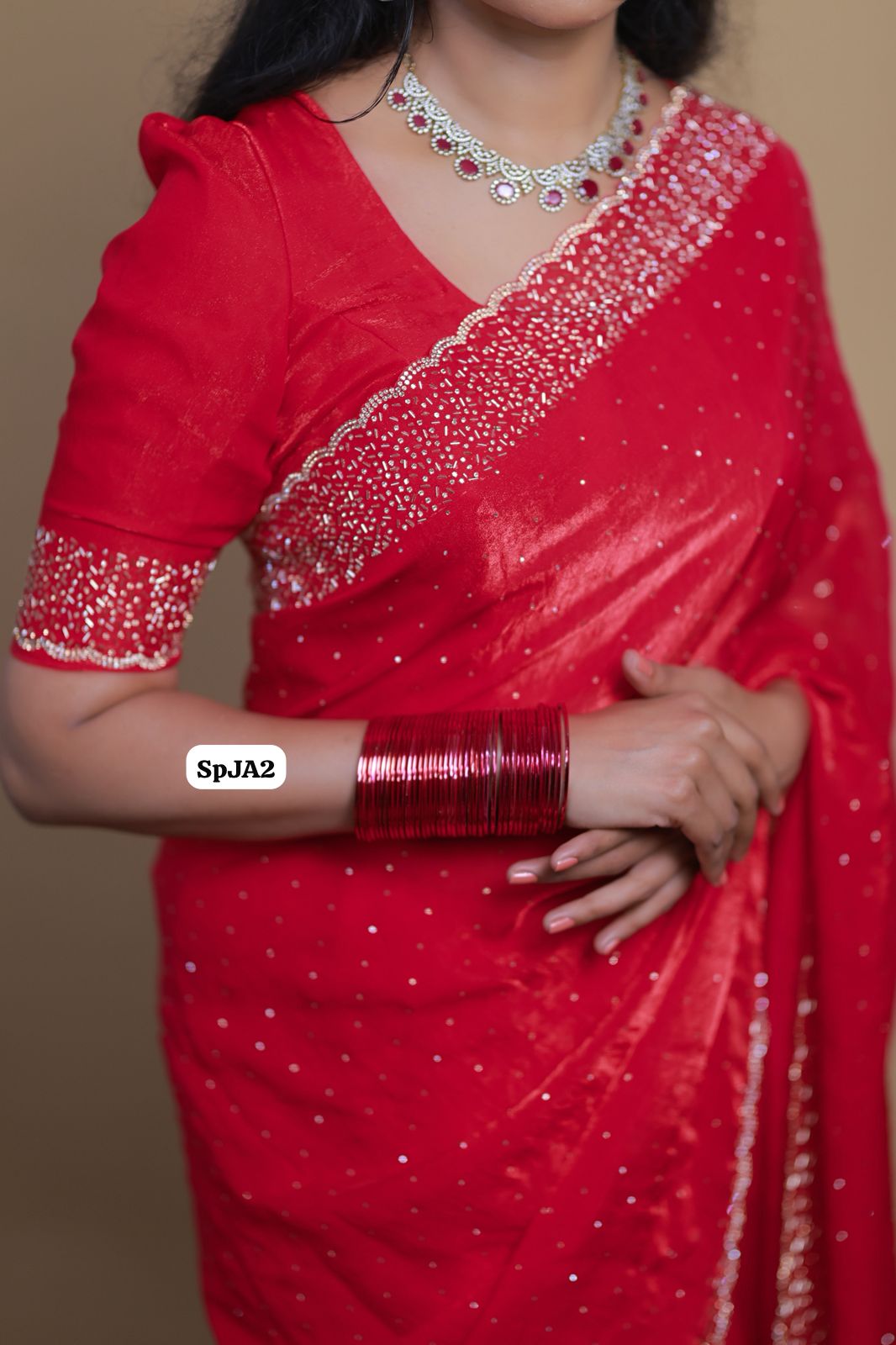 Premium space silk sarees with real jarkhan diamond work🥳 Wild berry pink
