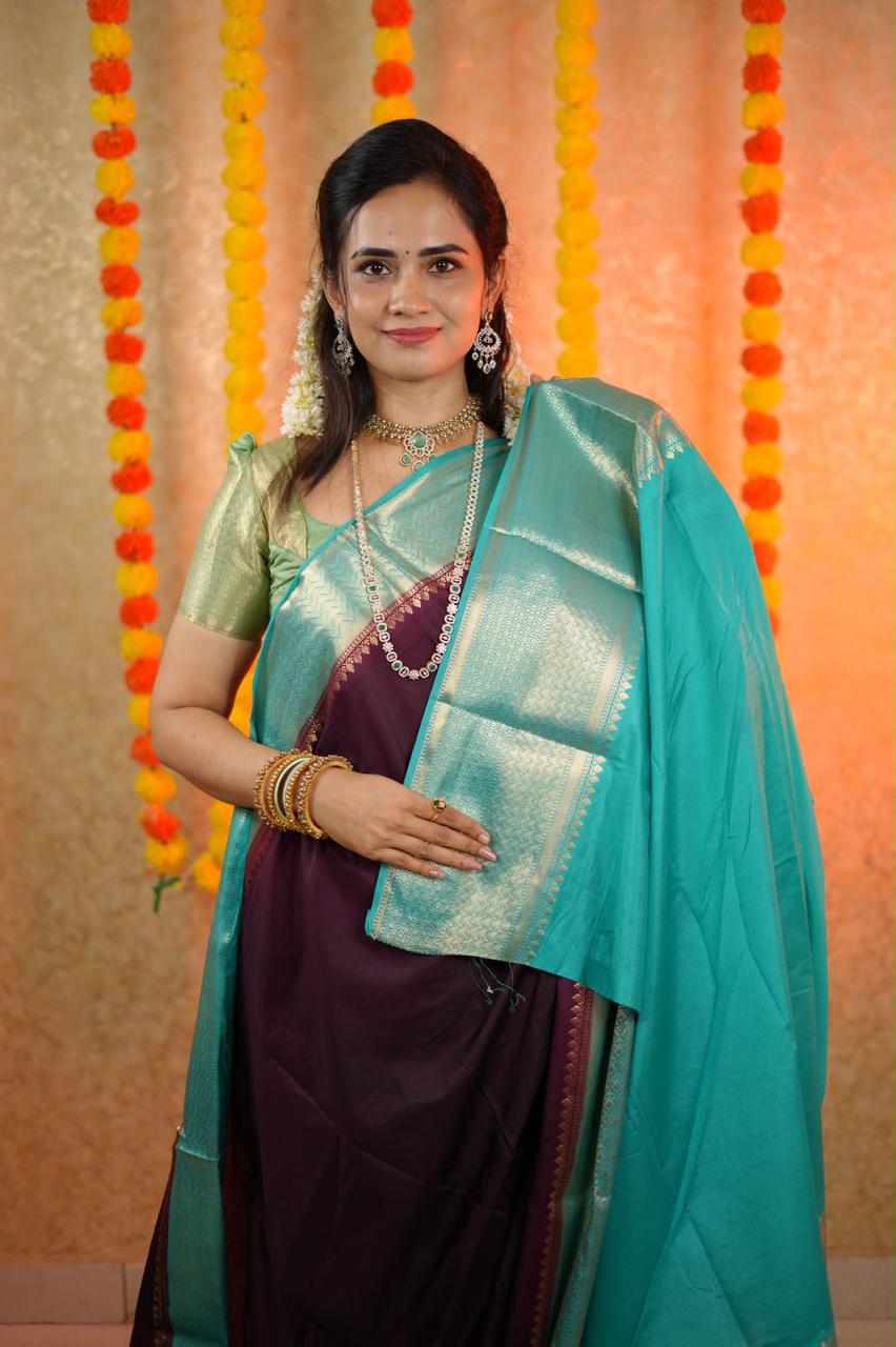 Premium warm silk saree🥳