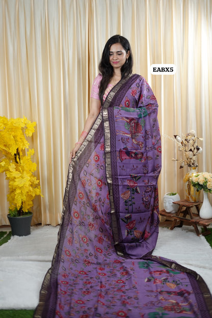 Maheshwari semi soft silk saree😍😎