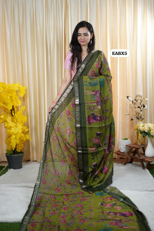 Maheshwari semi soft silk saree😍😎