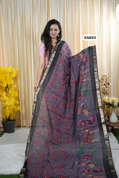 Maheshwari semi soft silk saree😍😎