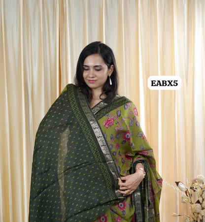 Maheshwari semi soft silk saree😍😎