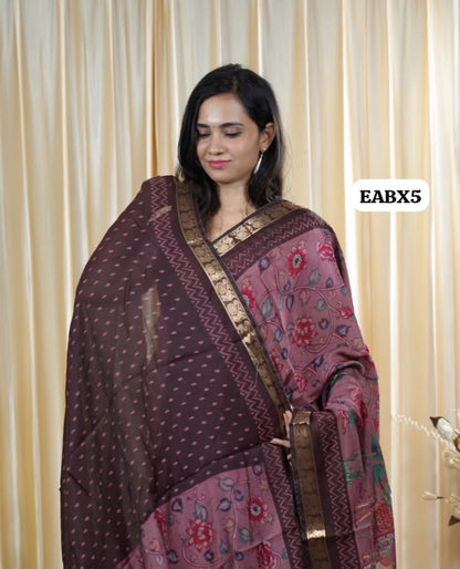 Maheshwari semi soft silk saree😍😎