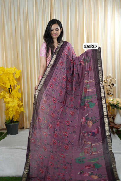 Maheshwari semi soft silk saree😍😎