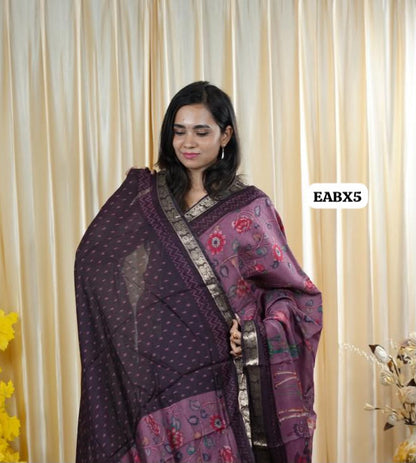 Maheshwari semi soft silk saree😍😎