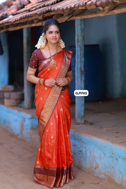 Kanchi semi silk saree 🥳