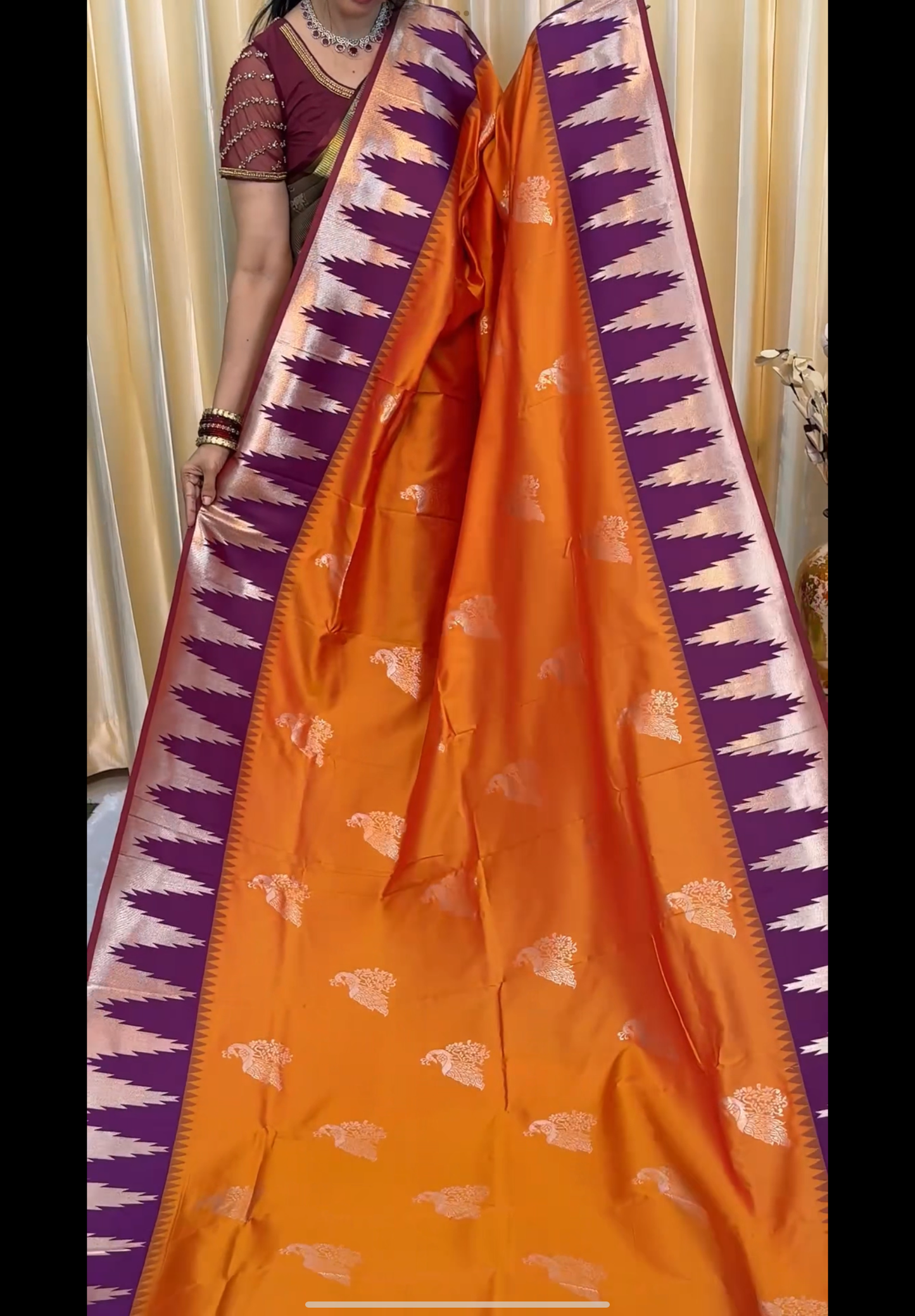 Kanchi Semi Silk Saree😍😎📚