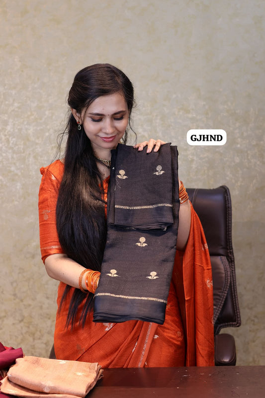 Pure viscose satin border with zari weaving georgette,Crafted for new Trends🥳🥰