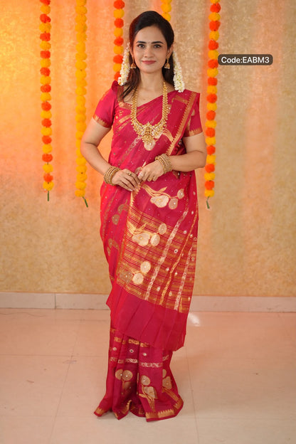 Soft silk with real mirror work sarees🥳