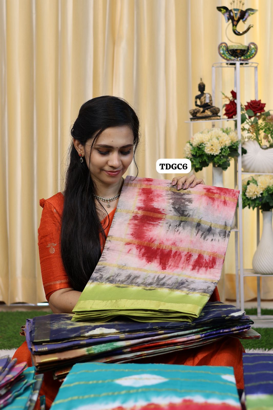 Kanchi cotton saree with bandhini design😍Ⓜ️😎