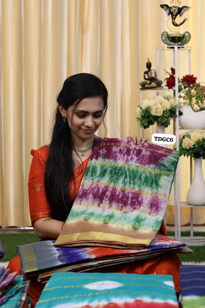 Kanchi cotton saree with bandhini design😍Ⓜ️😎