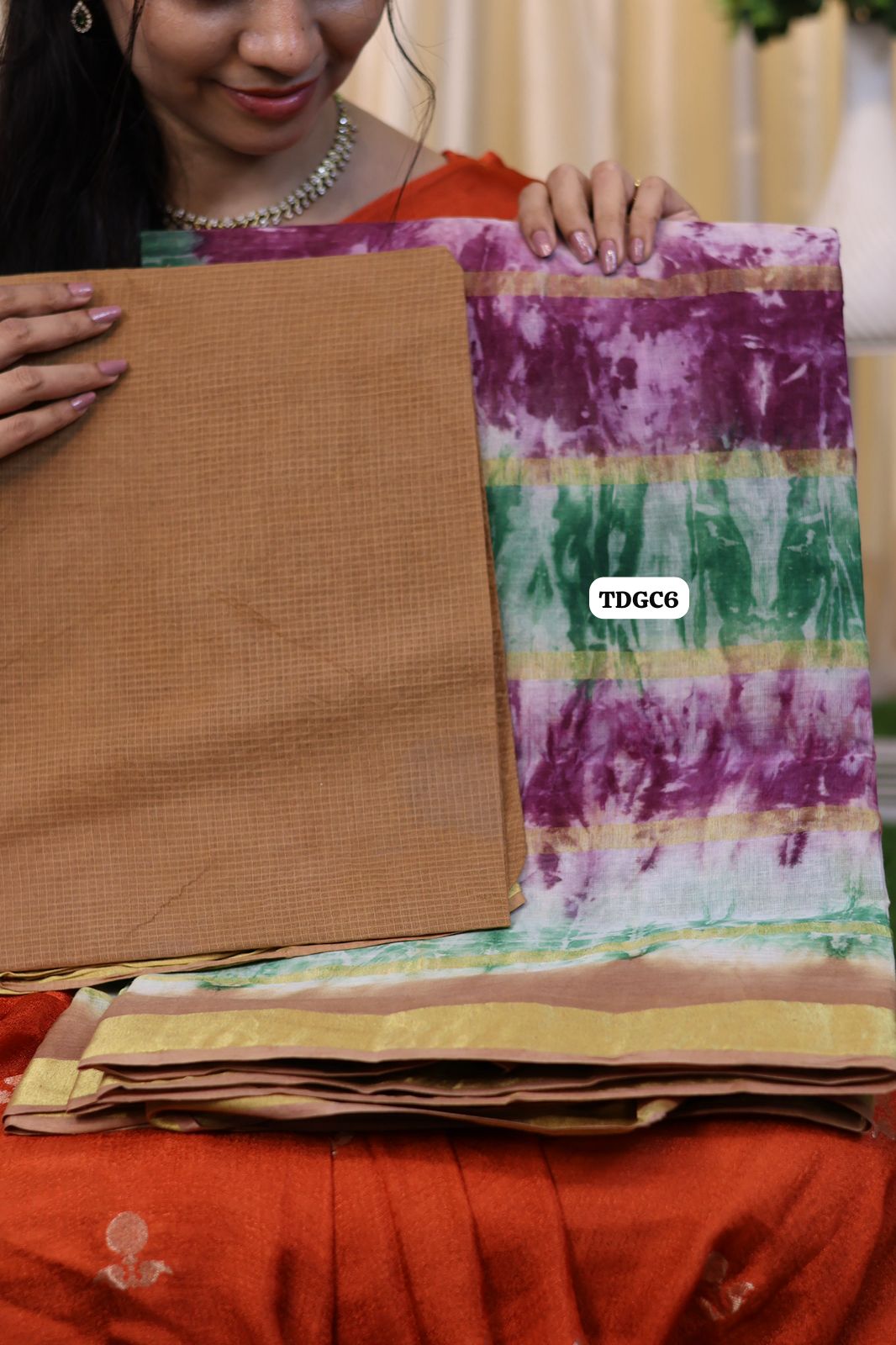 Kanchi cotton saree with bandhini design😍Ⓜ️😎