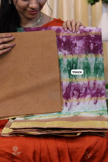 Kanchi cotton saree with bandhini design😍Ⓜ️😎