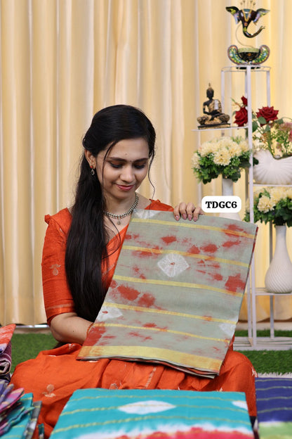 Kanchi cotton saree with bandhini design😍Ⓜ️😎