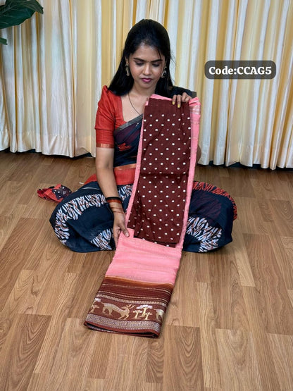 Viscose georgette saree🥰🌈📚