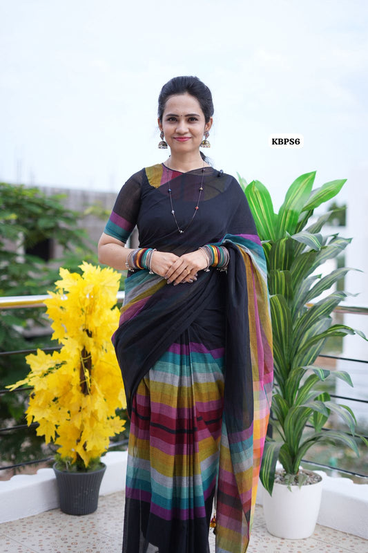 soft linen mix mul mul cotton saree premium quality😍👇✅