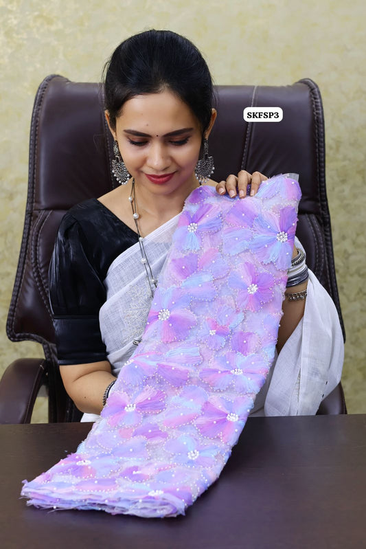 Net blouse with zardosi 😍🥳
