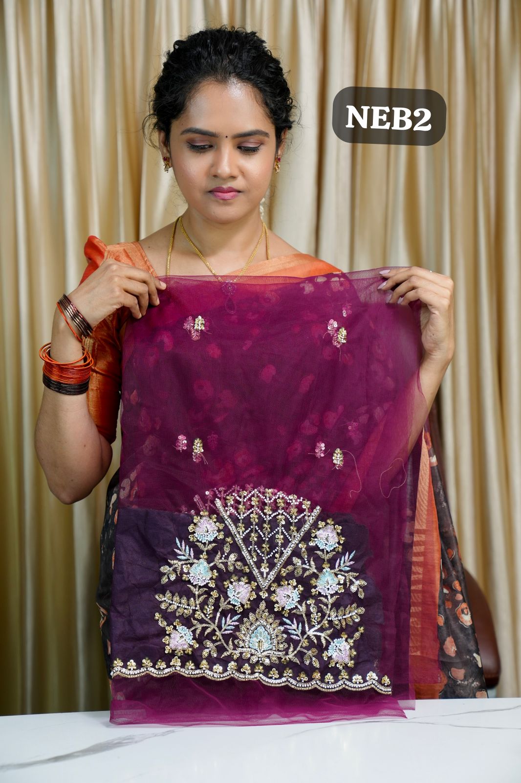 Net Embroidery blouse🥳