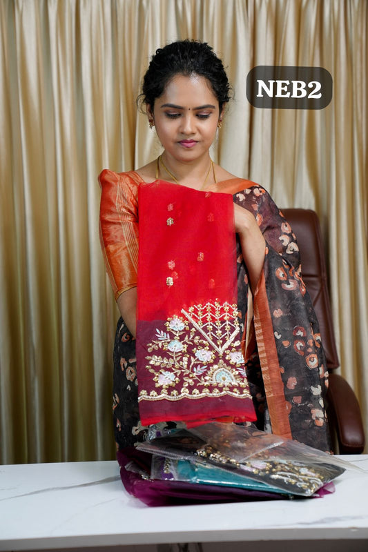 Net Embroidery blouse🥳