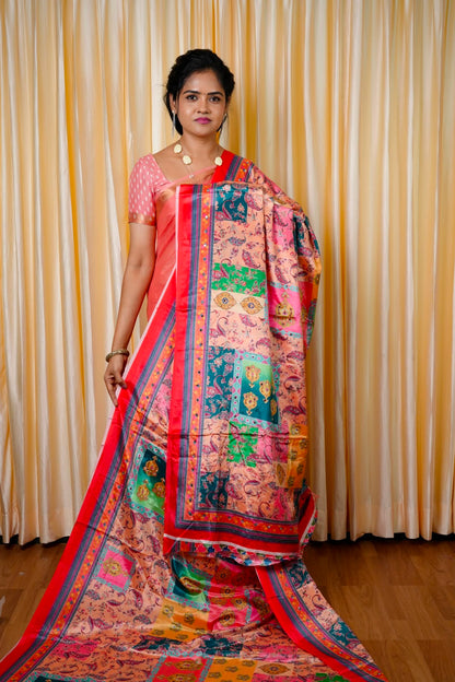 Chinnon mirror work saree🥰😎📚