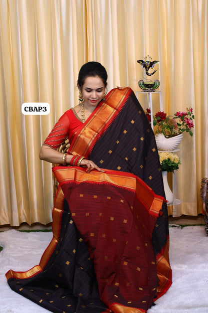 Semi soft silk saree 🌈😍😎📚