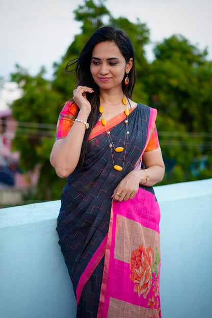 Linen cotton sarees🥰😎📚