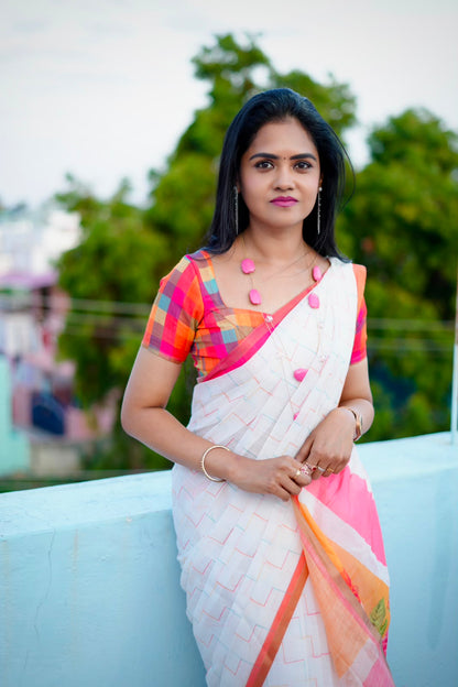 Linen cotton sarees🥰😎📚
