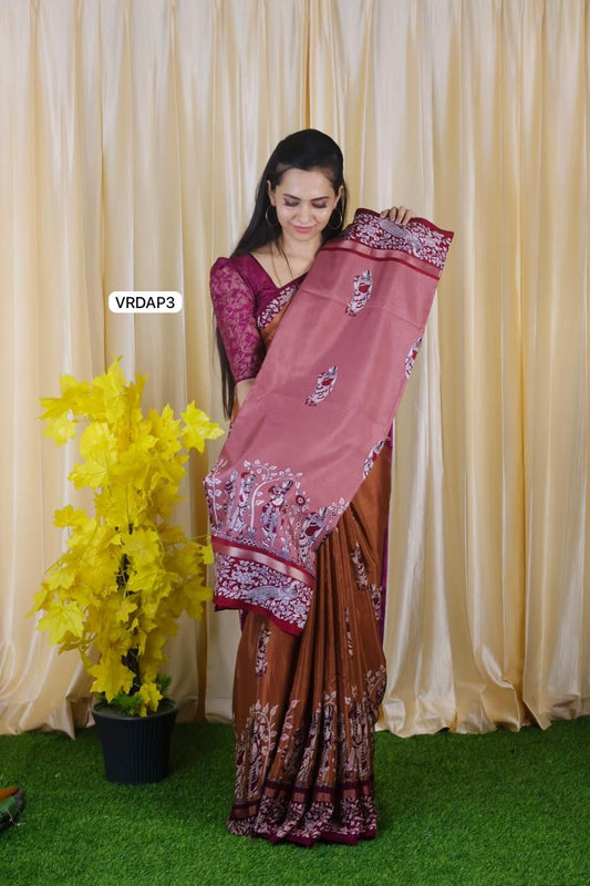 Modal semi silk saree❌