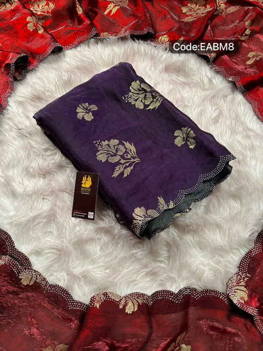 Space silk sarees with print work🥳