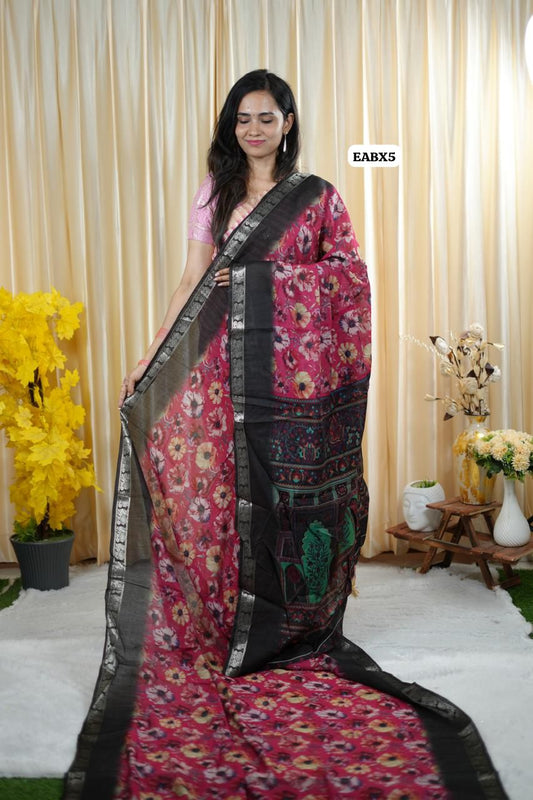 Maheshwari semi soft silk saree😍😎 📚
