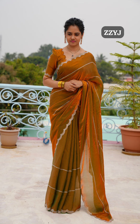 Space silk saree🥳