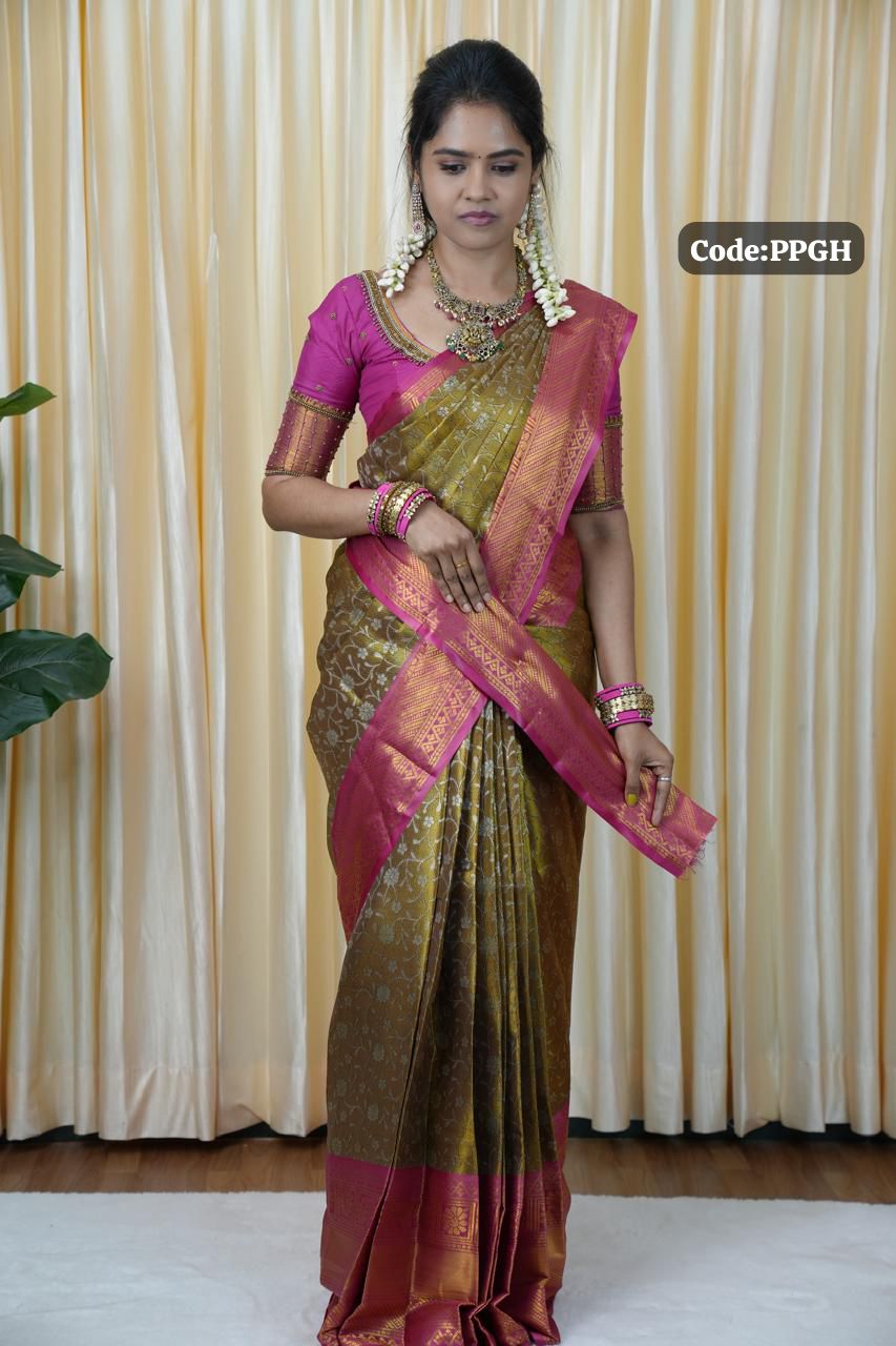 Kanchi semi silk saree🥳